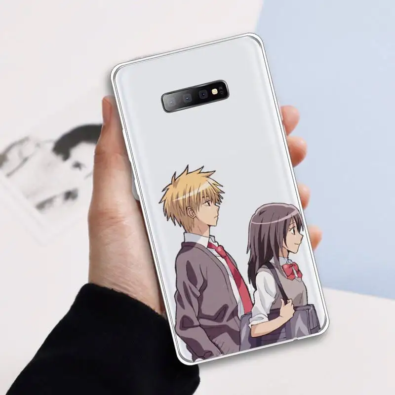 

Maid Sama anime manga Anti-fall luxury Phone Case cover Transparent For Samsung Galaxy A 71 21s S note 8 9 10 plus 20 ultra