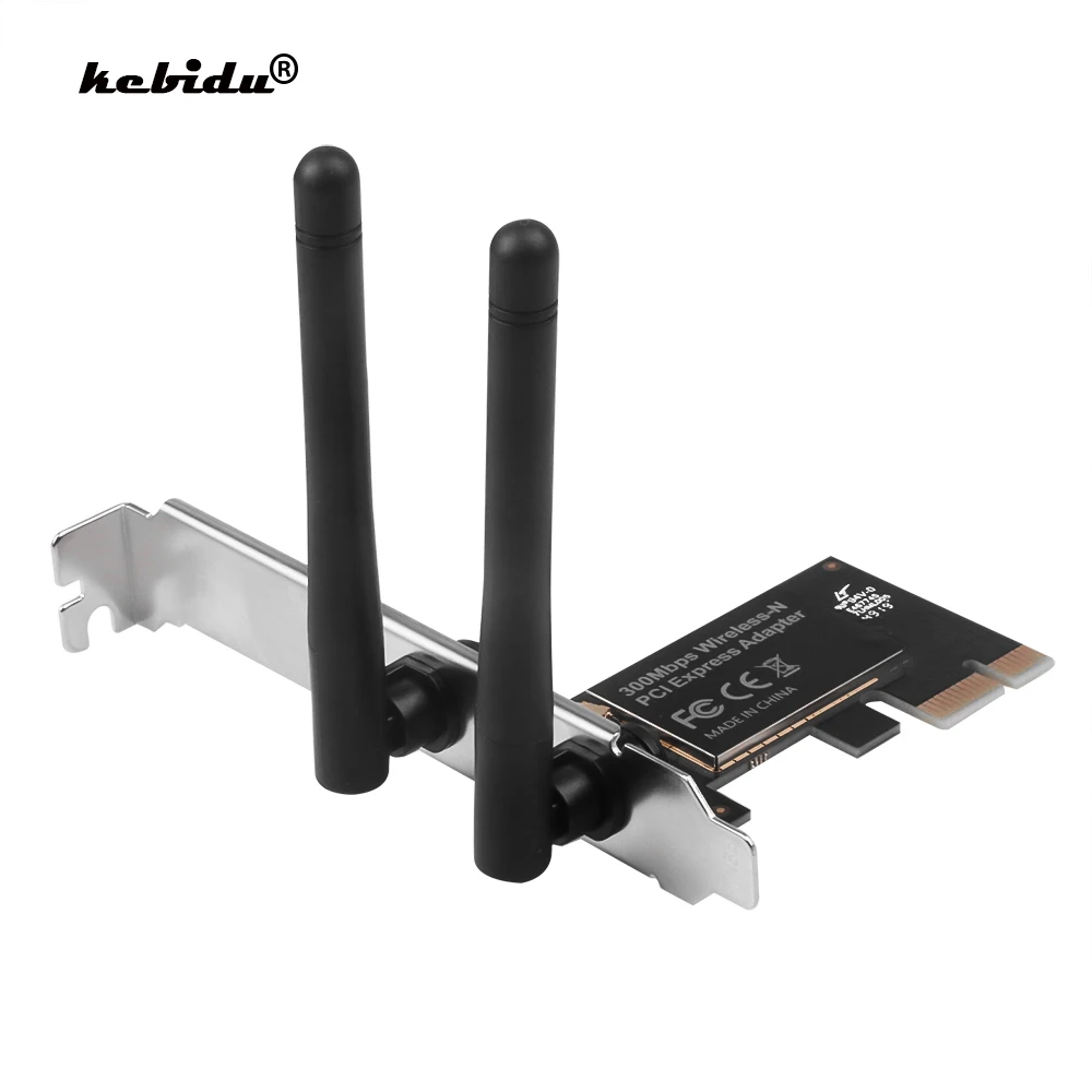 Kebidu 2 4 ГГц беспроводной 300 Мбит/с Wi Fi адаптер PCI E сетевая карта Express для настольного