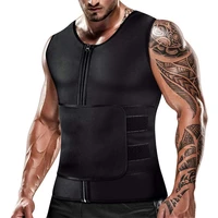 men compression shirt for body slimming tank top shaper tight undershirt tummy control girdle waist trainer workout vest corset
