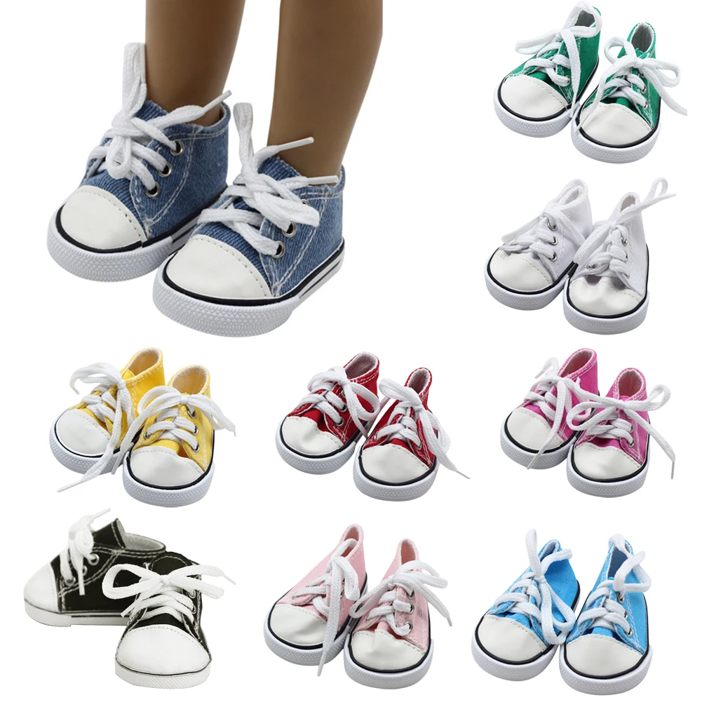 

Mini Doll Shoes Canvas Shoes Shaf Doll Mini Shoes Doll Shoes For Baby Doll Fashion Sneakers 18 Inch Doll Shoelace Cloth Shoes
