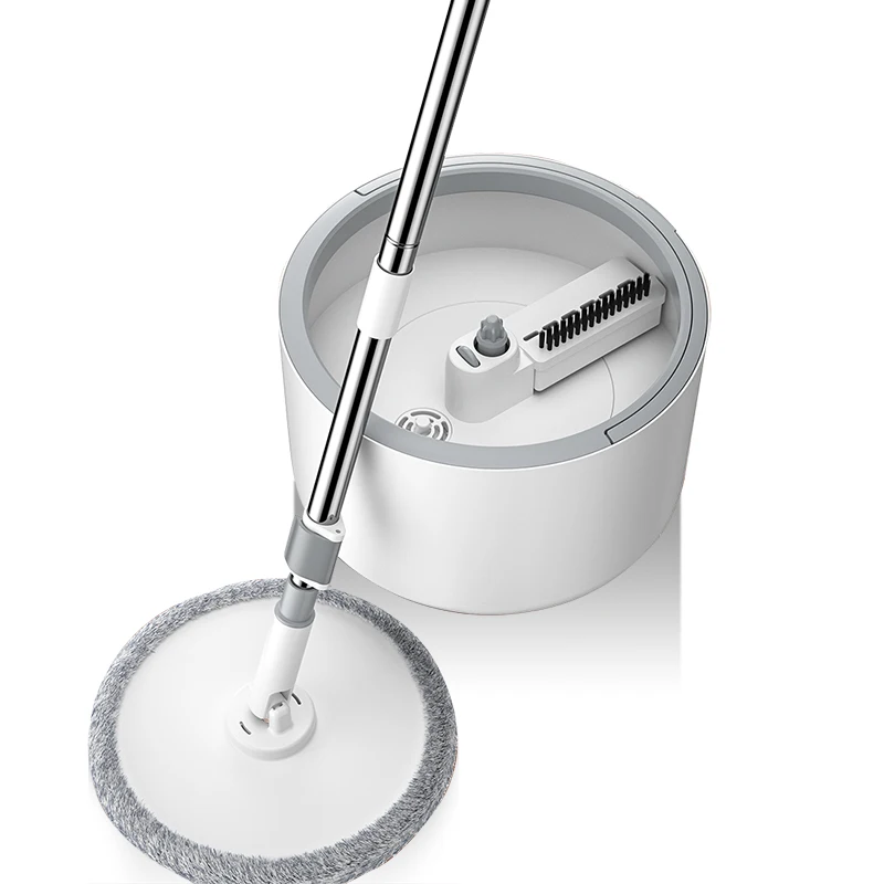 Отжимная швабра и ведро Система для мытья полов EasyWring из микрофибры 2 в 1 ручка