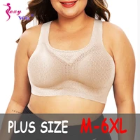 sexywg plus size sports top yoga bras women breathable push up brassiere seamless sport bra shirt high elastic sportswear m 6xl