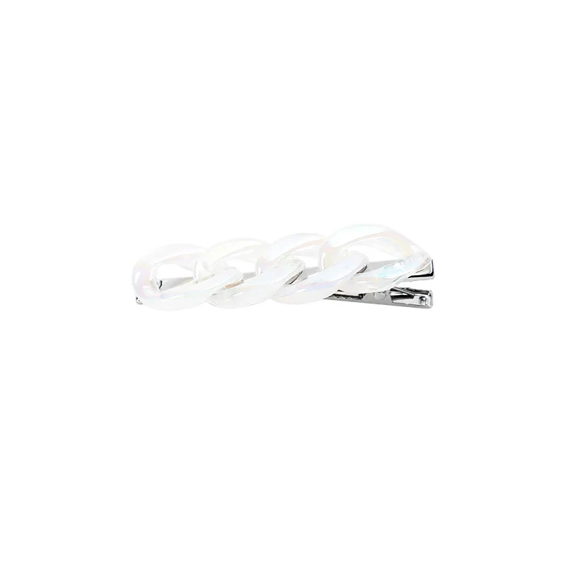 

Colorful Chain Broken Hairpin Children's Summer INS Headdress New Side Clip Korea Temperament Simple Hair Accessories for Women