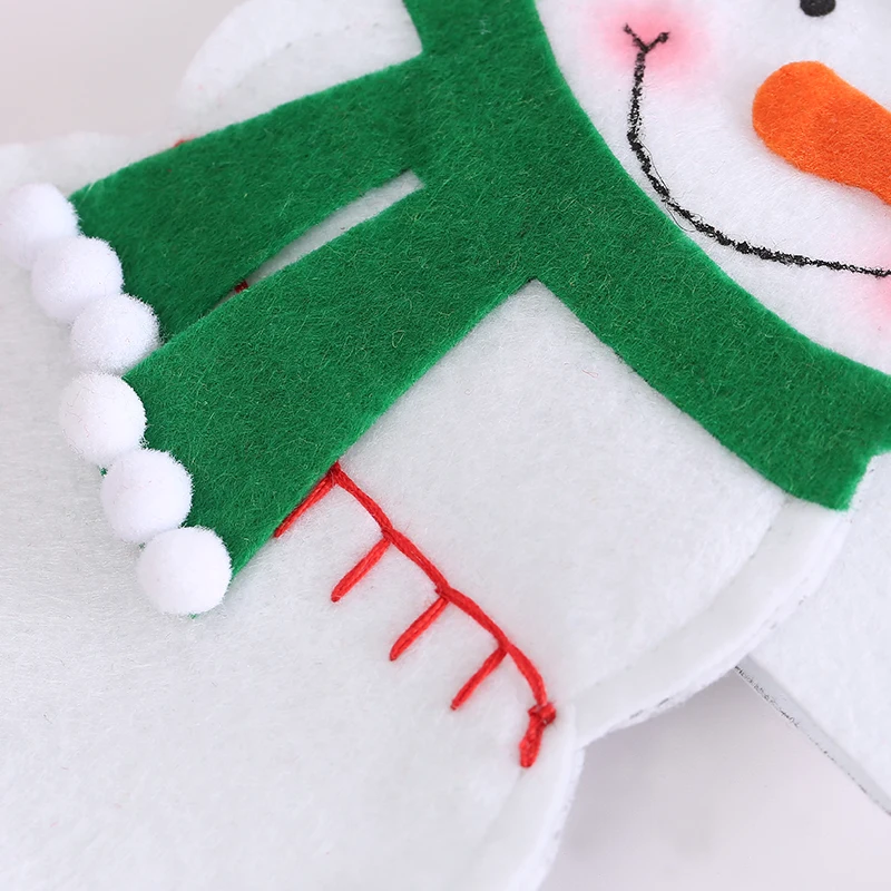 Санта Клаус снеговик для бутылки покрытие одежды украшение кухни на Рождество