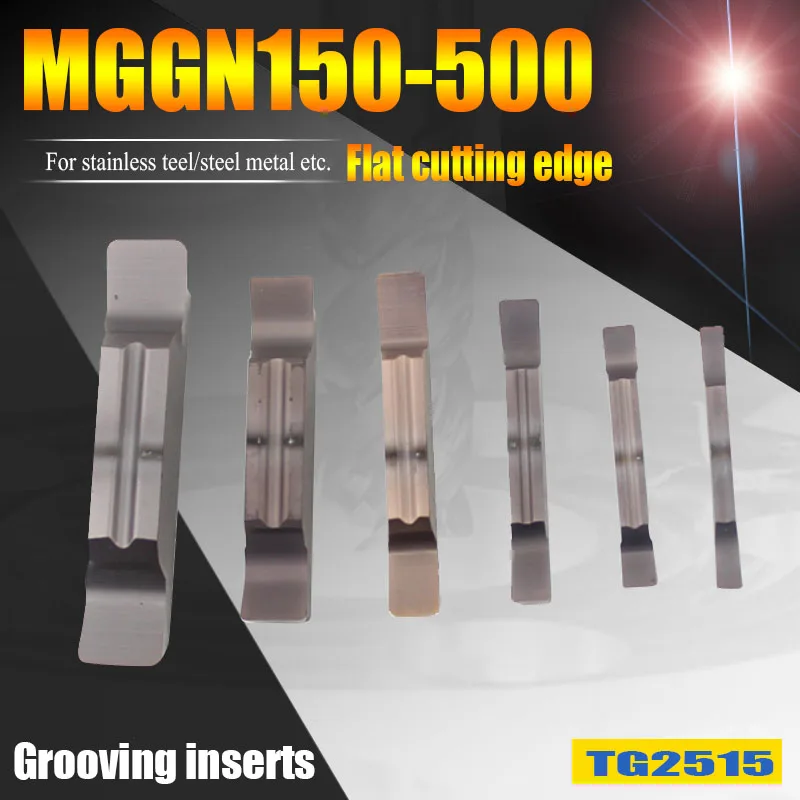 

MGGN150 MGGN200 MGGN 250 MGGN300 MGGN400 MGGN500 turning tools insert CNC grooving cutter blade 1.5/2/2.5/3/4/5mm