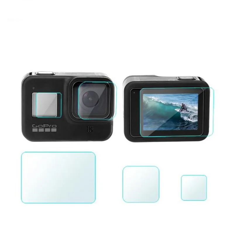 2020 новый набор аксессуаров для Gopro Hero 8 Водонепроницаемый корпус + Защитная пленка