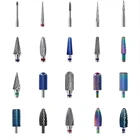 Фрезы для маникюра и педикюра, профессиональные электрические фрезы из карбида вольфрама, стальные пилки для ногтей