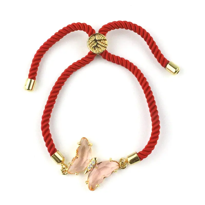 10 шт./лот новый дизайн цветной стеклянный браслет с бабочкой покрытый компонент