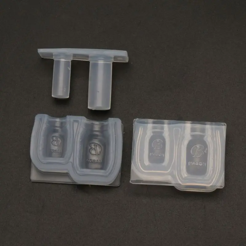 

Handmade Small Size Honey Jar Mold Bottle Pendant UV Resin Casting Mold Miniture Food Play Silicone Mold Jewelry Making