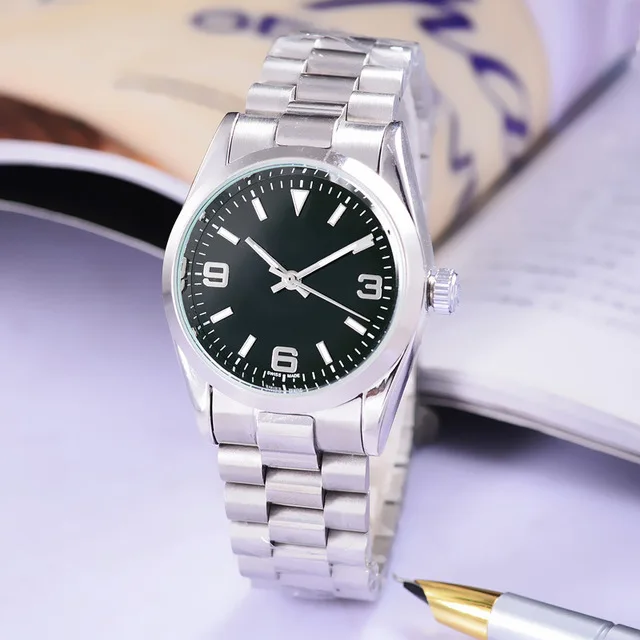 Мужские Женские часы 38 мм автоматические из нержавеющей стали механические