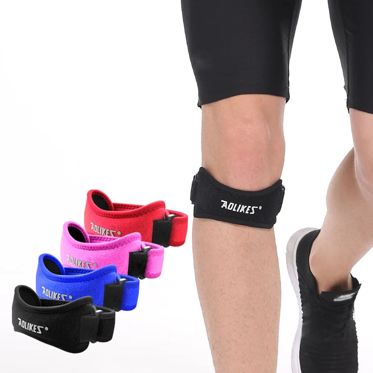 

AOLIKES Adjustable Knee Patellar Tendon Support Strap Knee Brace Pads Running Basketball Outdoor Harm prevent GYM recommend