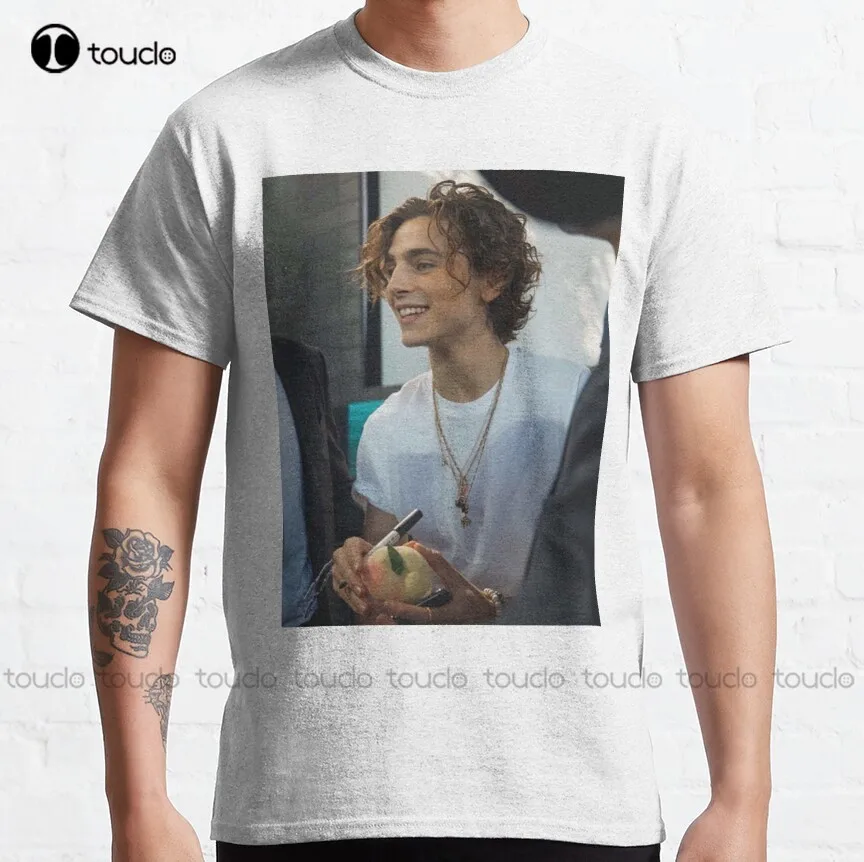 

Timothee Chalamet Classic T-Shirt Swim Shirt Custom Aldult Teen Unisex Fashion Funny New Xs-5Xl Fashion Funny New