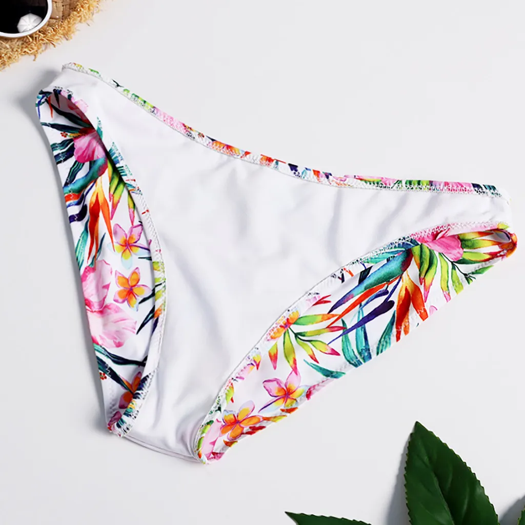 Пикантное цветное бикини с принтом женский купальник бандо купальный костюм
