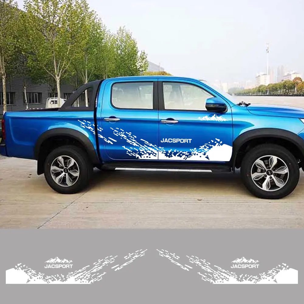 

Наклейки на дверь пикапа JAC Shuailing T6 T8 Pro, графический брызговик для грузовика, гранж, декоративная наклейка, автомобильные аксессуары
