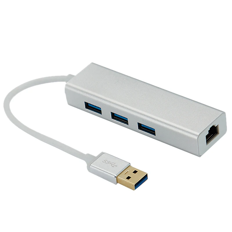 USB3.0 концентратор Gigabit Ethernet сетевой адаптер + 3 знака после Порты и разъёмы док