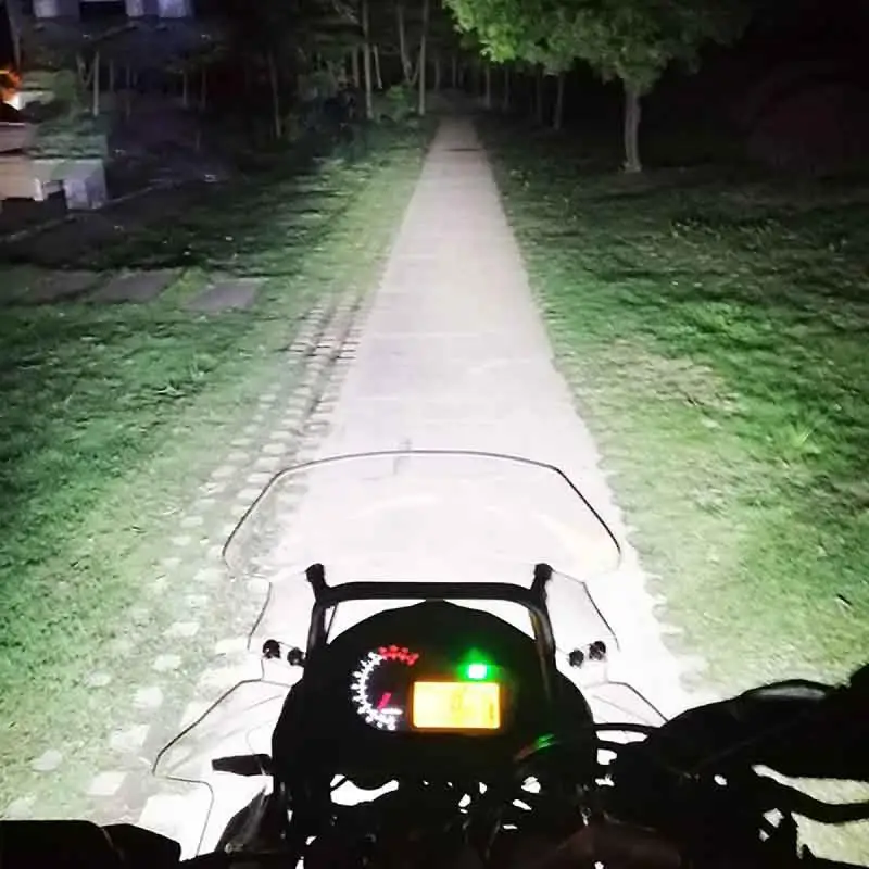 LED Light Bar Motorcycle Flashing Red And Blue Warning Headlights Cross-country Off Road Waterproof Lights | Автомобили и