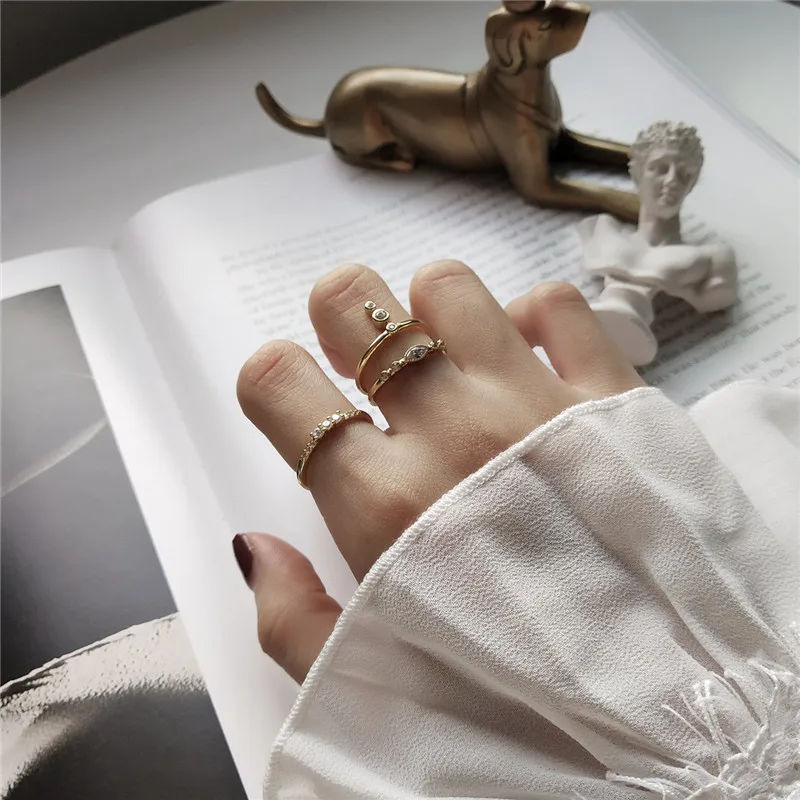 INZATT Real 925 Sterling Silver Bohemia Unique Style Zircon Openwork Ring Fine Jewelry For Fashion Women Party Punk Accessories | Украшения
