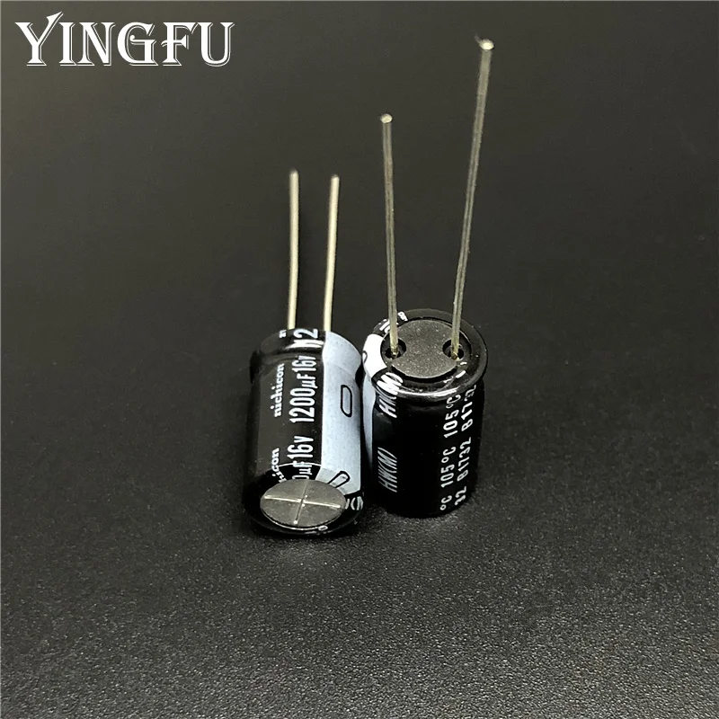 

10pcs/100pcs 1200uF 16V Japan NICHICON HW Series 10x16mm High Ripple Low Impedance 16V1200uF Aluminum Electrolytic Capacitor