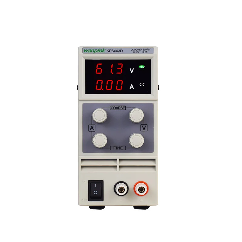 DC Voeding KPS603D Variabele 60V 3A Verstelbare импульсный Gereglementeerde Digitale met Alligator Leidt lab