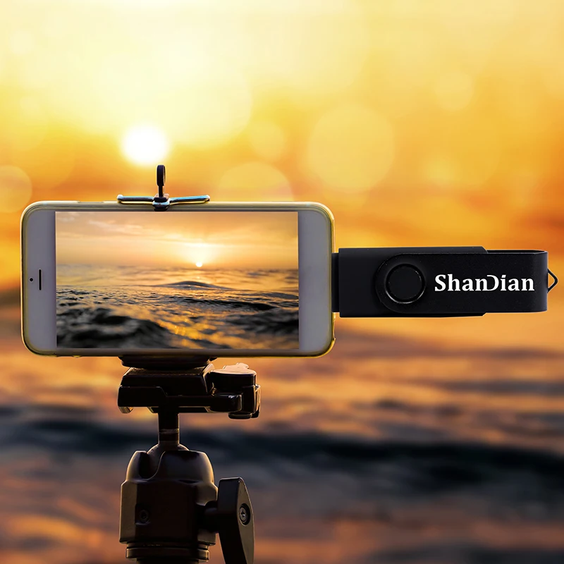 Высокоскоростной накопитель SHANDIAN флеш-накопитель USB 3 0 OTG 64 ГБ 32 16 8 4 Гб внешний два