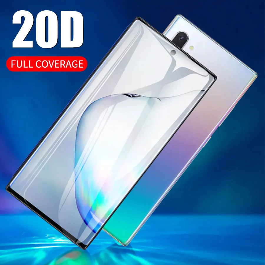 20D закаленное стекло для samsung Galaxy Note 10 Plus S10 Plus Полное покрытие экрана протектор для samsung Note 10 S10e стекло