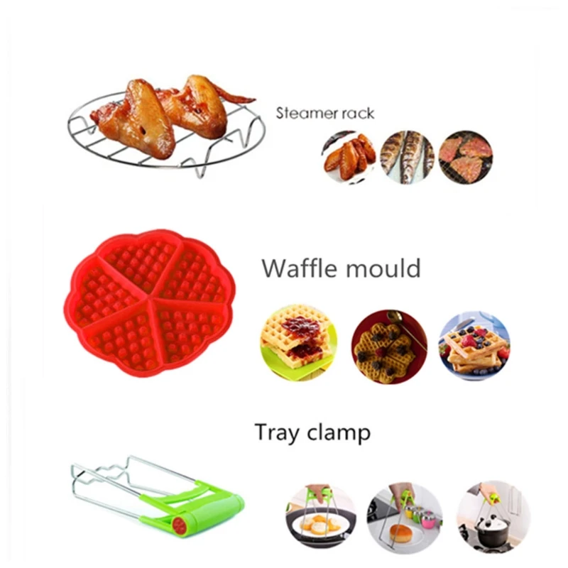 

6-8 Inch Air Fryer Accessories Best Hot Fryer Accessories Set of 12 Fit all 3.7Qt-5.3Qt Air Fryers Retailsale