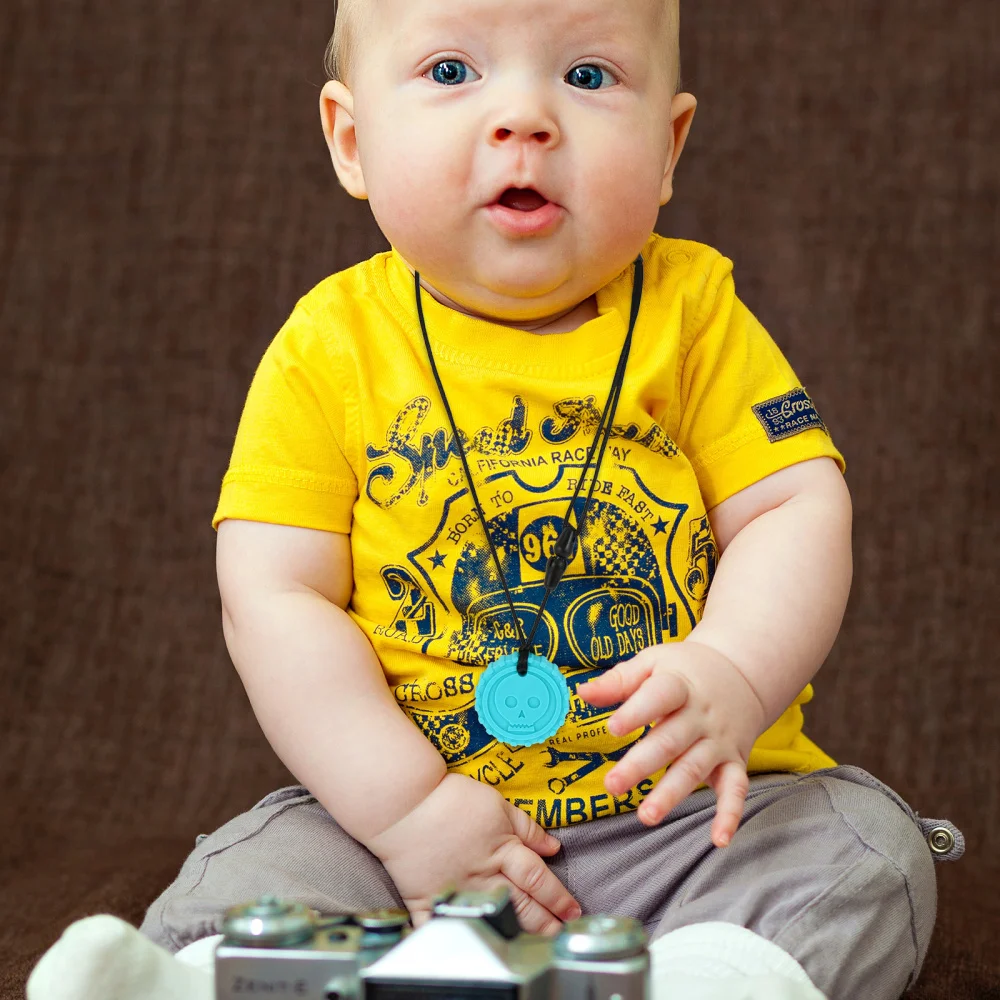 

Fashion Baby Teething Necklace Baby Hanging Molar Pendant Chewing Pendant