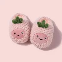 cartoon baby wool slippers for boys girls 2022 new home children cotton slippers non slip fashion cute shoes warm indoor shoes