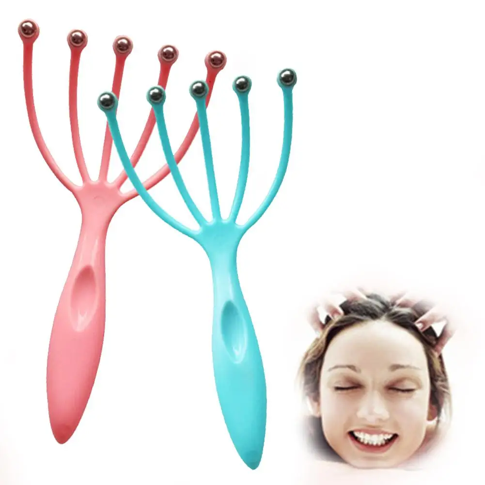 

Hot Selling Portable Five Finger Head Scalp Steel Ball Head Massage Relaxation Anti Hair Loss Stress Reliever Applicable scene