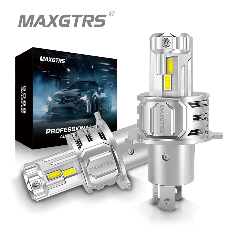 MAXGTRS 2 шт. турбо светодиодный H7 H4 головной светильник лампы для автомобилей HB3 9005 HB4
