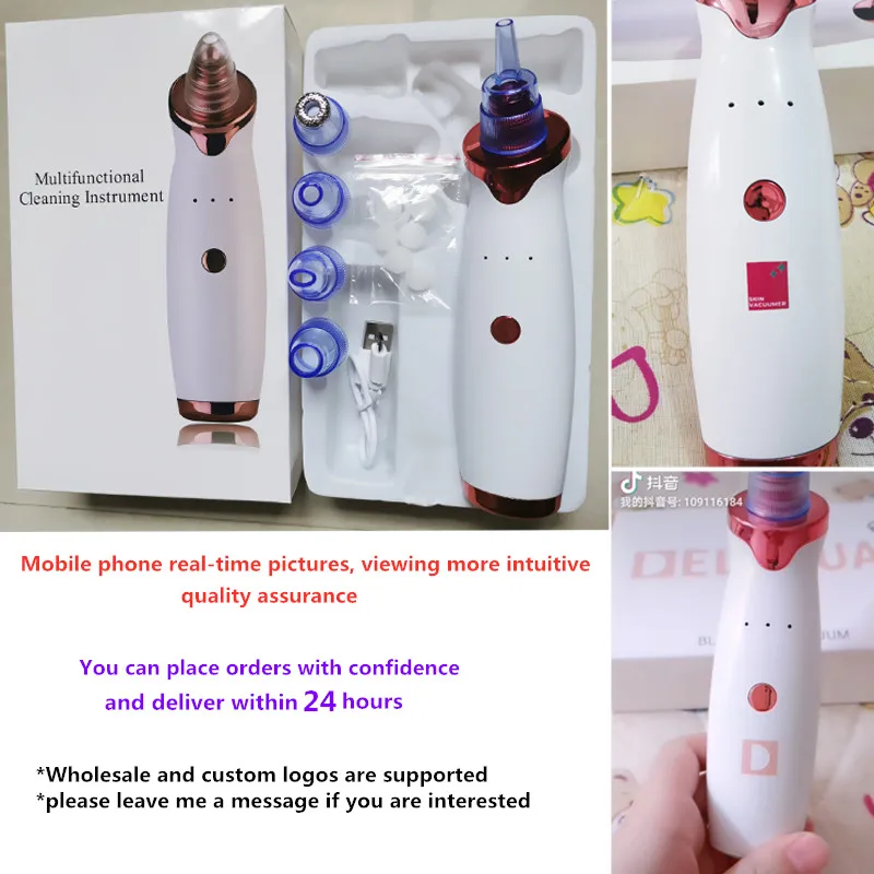 

Electric Facial Vacuum Blackhead Remover Skin Care Acne Pore Cleaner USB Rechargeable Facial Vacuum Cleaner Beauty Skin Tool