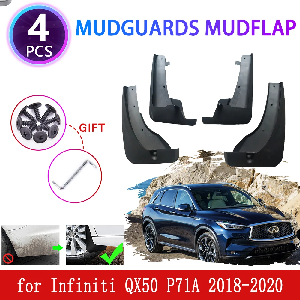 

Брызговики для Infiniti QX50, P71A, 2018, 2019, 2020, 4 шт.
