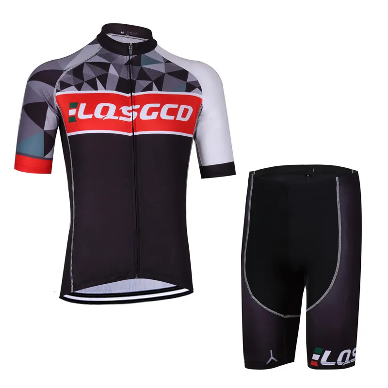 

New Outdoor Men Clothing Quick Dry Short Sleeve Breathable Cycling Jersey Sets Suit Men