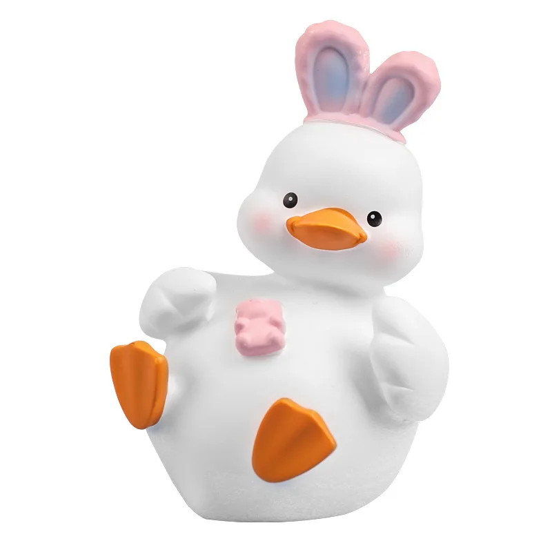 

Lovely Duck Resin Ornaments Cartoon Duckling Children's Gifts Creative Home Ornaments Car Ornaments