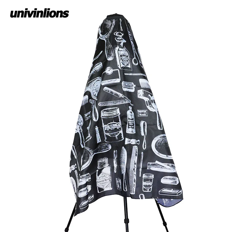 Univinlions 120*150 Парикмахерская накидка черное тканевое платье для стрижки волос
