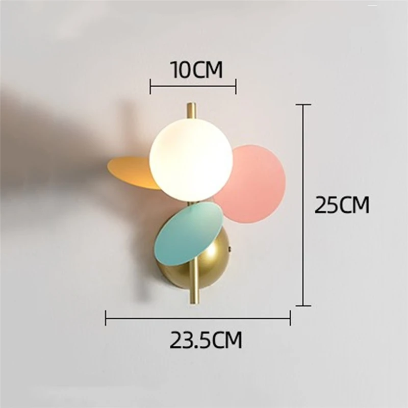 

MODERN LEAVES WALL LAMP SIMPLE GLASS LED WALL SCONCES LIGHT FIXTURES FOR BEDROOM CHILDREN ROOM CORRIDOR INDOOR DECOR LIGHTING