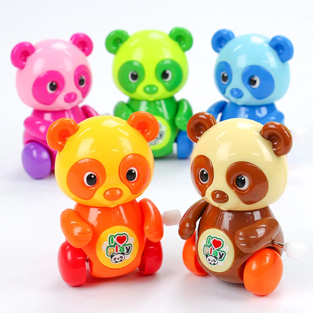 Заводная забавная игрушка мультфильм Медведь Заводной развивающие игрушечные