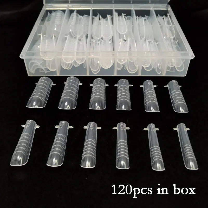 

Nail Forms For Poly Nail Gel Build Tips Nails Art Decorations Full Cover Fake Tips Quick Building Mold