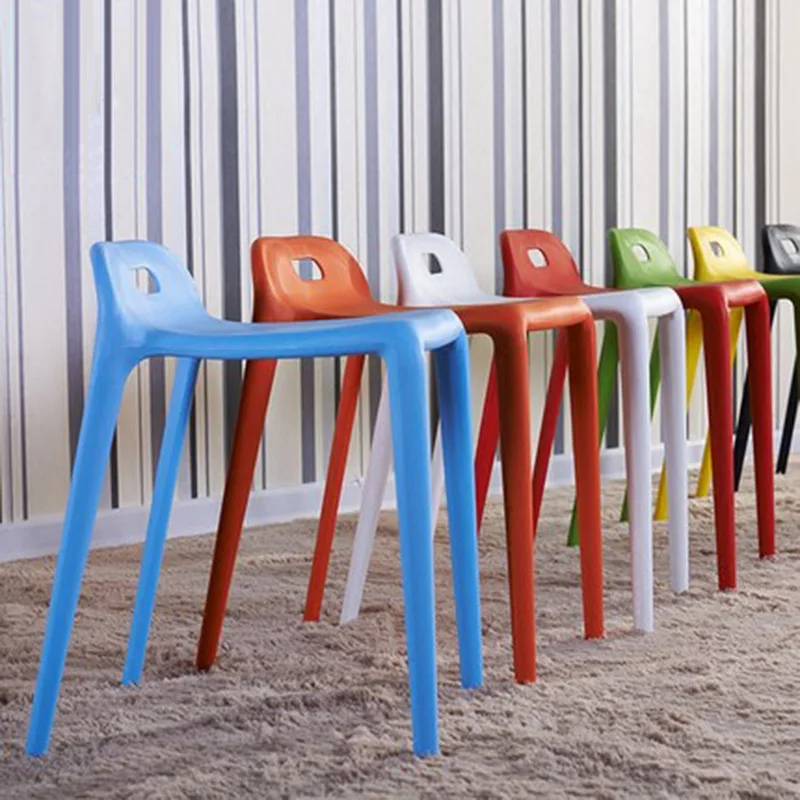 Скандинавский минимализм пластиковый стул обеденный современный ресторан