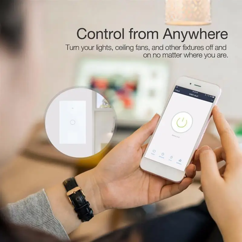 

WIFI Smart Touch Switch Smart Life APP Wireless Voice Remote 1 Gang Light Switch for Google Home Tuya WiFi for Amazon Alexa