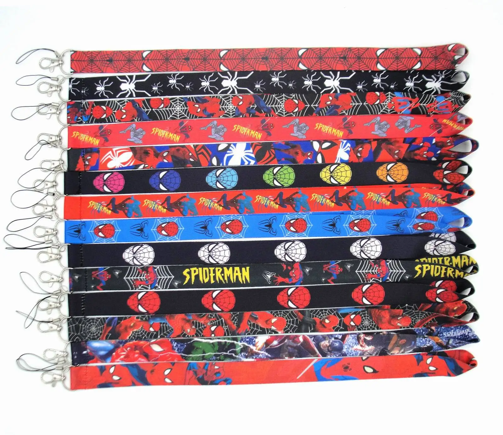 С принтами &quotMarvel&quot &quotМстители&quot Spidrman шнур КЛЮЧИ ID шейный ремешок для сотового