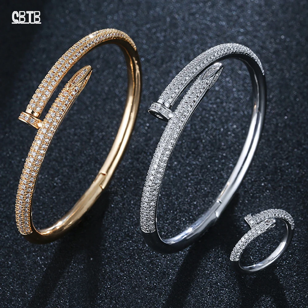

Trendy Personality Bracelet Diamond Simple Open Bracelet Ring Temperament Accessories Party Jewelry Gold Bracelets for Women