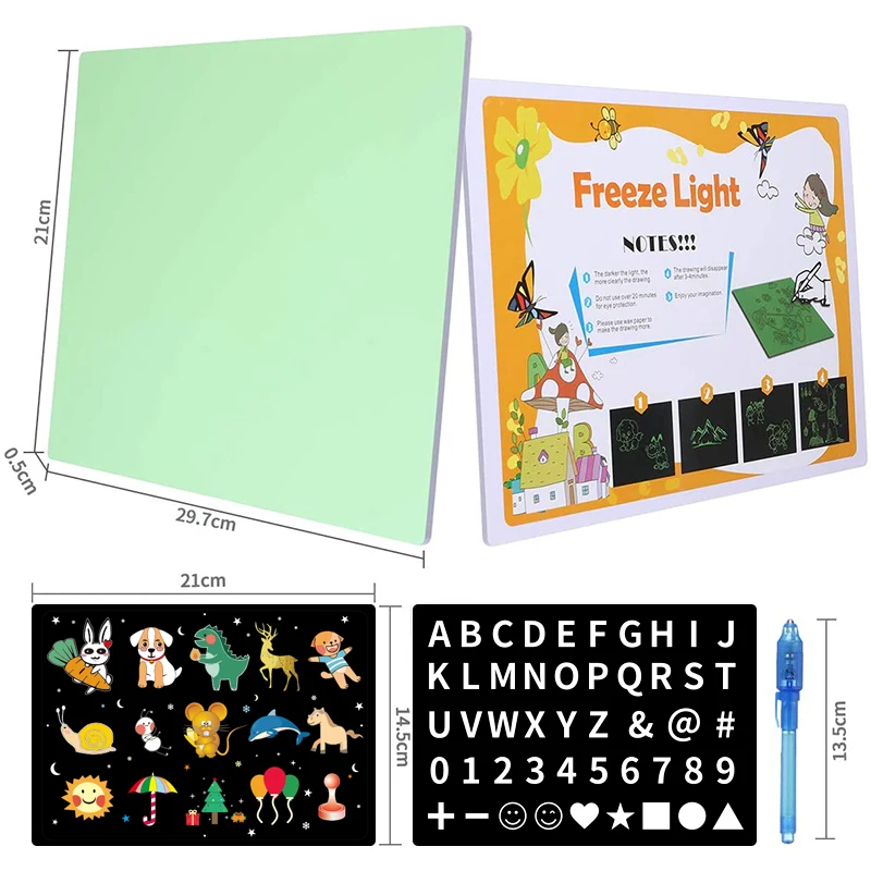 Light Up Drawing Board Portable Pad for Kids Educational Magic Draw with Lights Fun and Developin | Компьютеры и офис