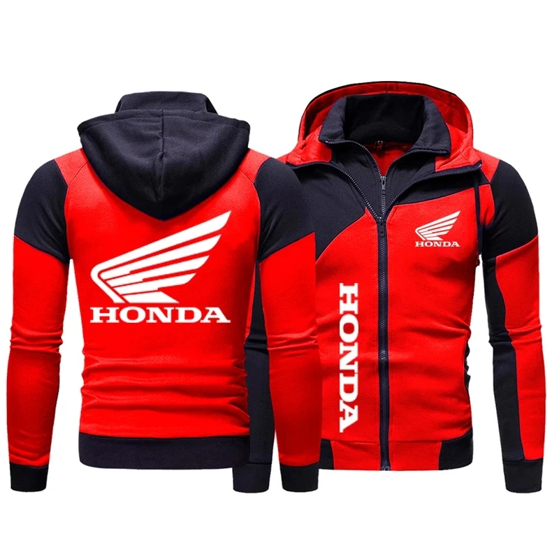 

2021 Trend New Honda Logo Sudadera con capucha para hombre Chaqueta estampada Ropa deportiva College Wind Top Casual Pullover Zi