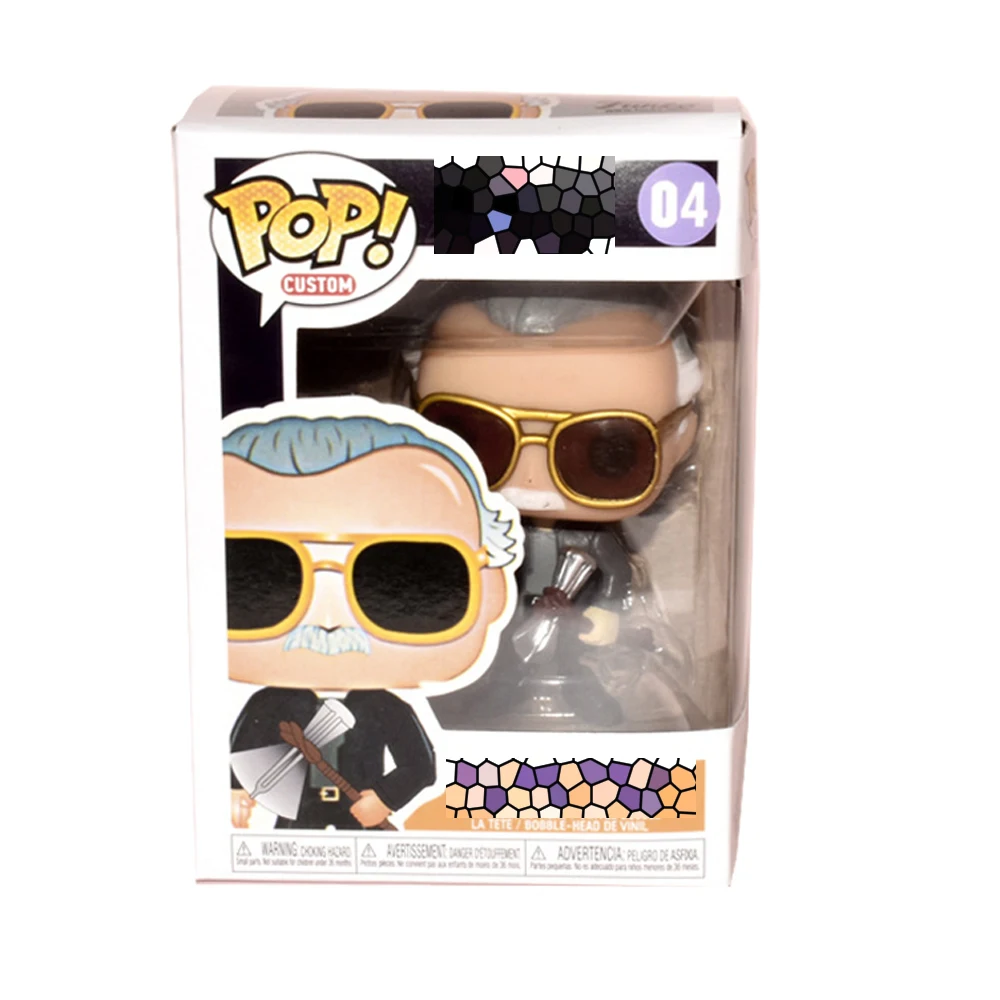 04-with box Funko POP Marvel 01#03# Виниловая фигурка Коллекционная модель игрушки - Цвет: 04-with box