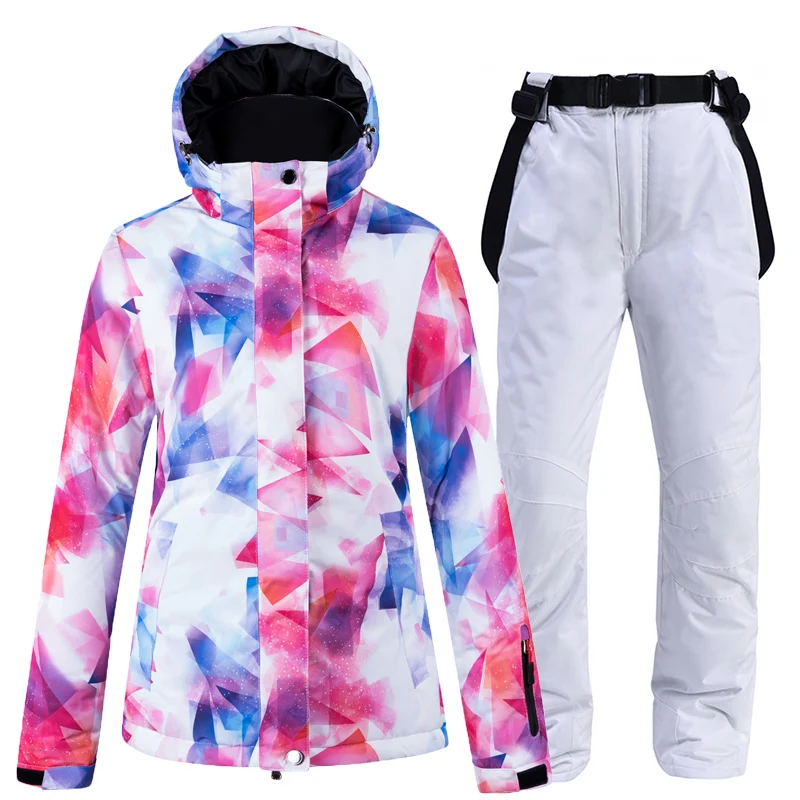 

Skiing jackets and pants women ski suit Snowboarding sets Very Warm Windproof Waterproof Snow outdoor Winter Clothes