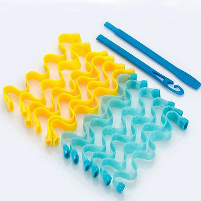 

DIY Magic Hair Curler Without Heat Heatless Hair Curlers Rollers 12PCS Hairstyle Roller Sticks Curling Hair Styling Tools