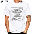 AMEITTE Новая Летняя мужская футболка с коротким рукавом Центурион Британский Танк забавные влюбленные автомобили повседневные топы Ретро хип-хоп футболки для мальчиков