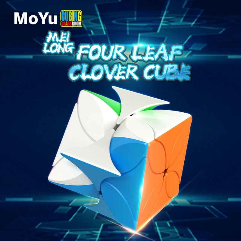 Новый волшебный куб с четырьмя листьями и клевером MoYu Meilong пазл без наклеек кубик