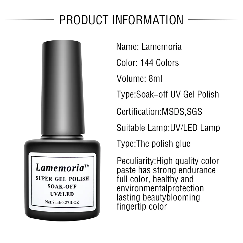 2 бутылки/набор Гель-лак для светодиодной светодиодный Ф-лампы 8 мл | Красота и